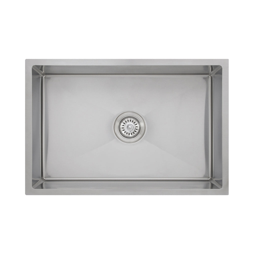 Baiachi 650x450 Handmade Kitchen and Laundry Stainless Steel Sink Single Bowl Top Undermount
