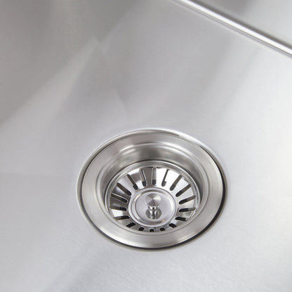 Baiachi 650x450 Handmade Kitchen and Laundry Stainless Steel Sink Single Bowl Top Undermount