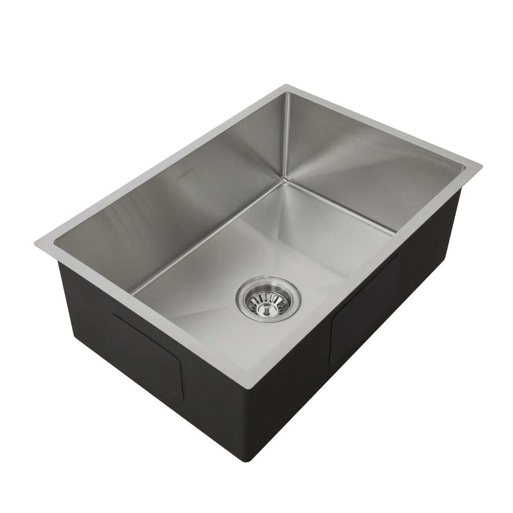 Baiachi 650x450 Handmade Kitchen and Laundry Stainless Steel Sink Single Bowl Top Undermount