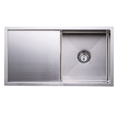 Baiachi 750x450 Handmade Kitchen Stainless Steel Sink Single Bowl Drainer Top Undermount