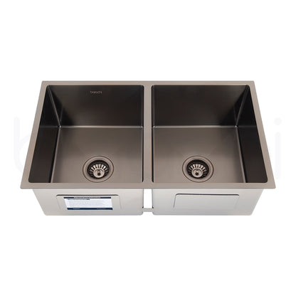 Baiachi 760X440mm Handmade Laundry Kitchen Sink Top/Under Mount Antique Brass