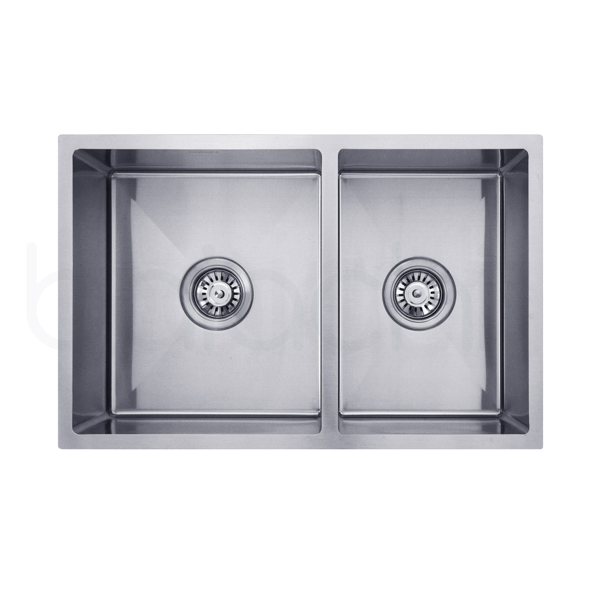 Baiachi 790x450 Handmade Kitchen and Laundry Stainless Steel Sink Double Bowl Top Undermount