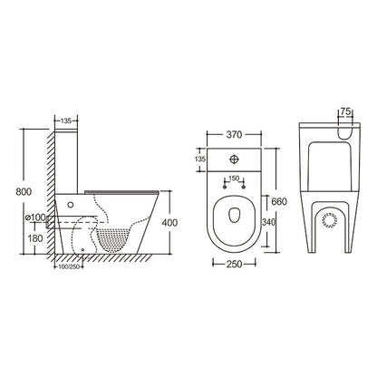 Baiachi Vortex Rimless Tornado Toilet Suite