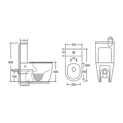 Baiachi Vortex Rimless Tornado Toilet Suite