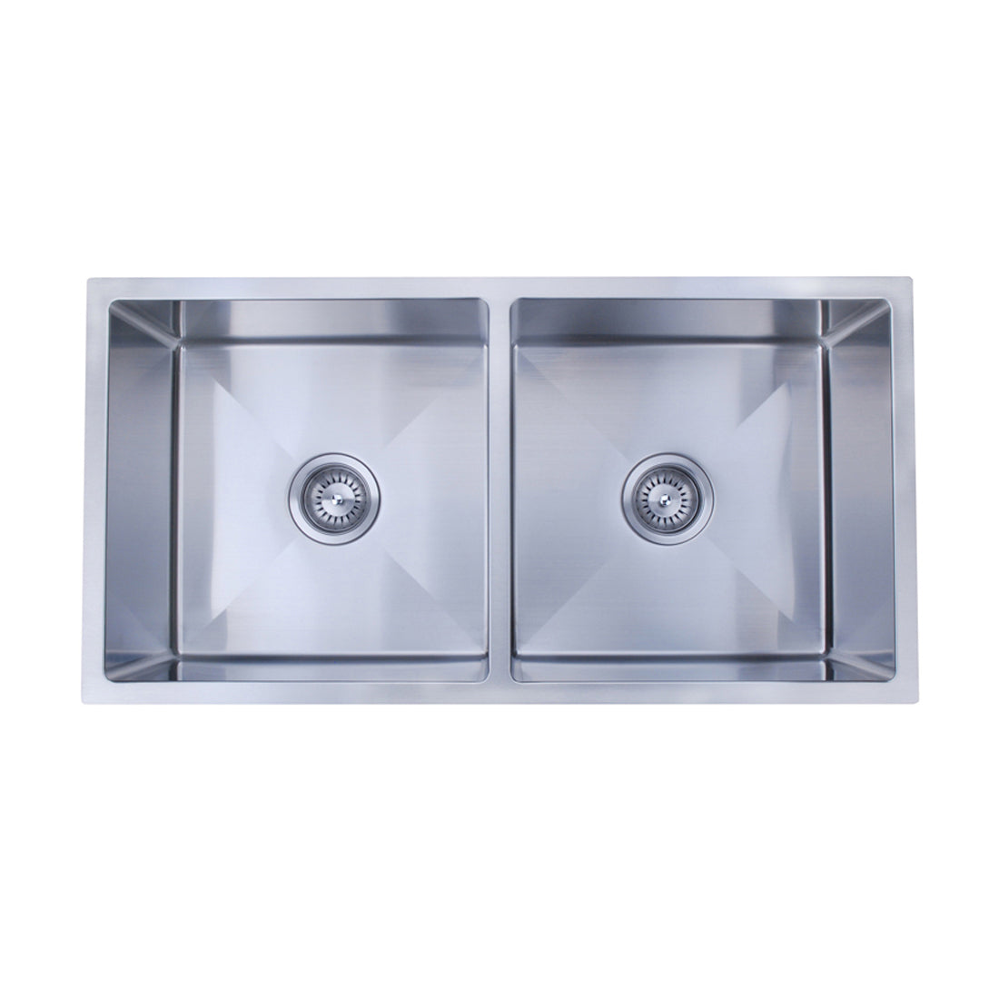 Baiachi 870x450 Handmade Kitchen and Laundry Stainless Steel Sink Double Bowl Top Undermount