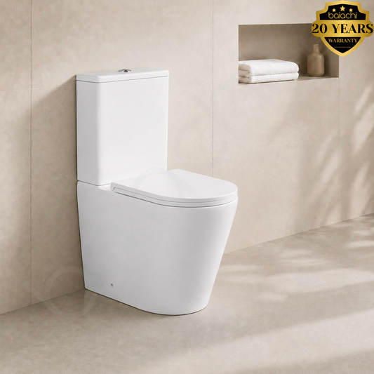 Baiachi Bravo Compact Vortex Rimless Tornado Toilet Suite BTW2