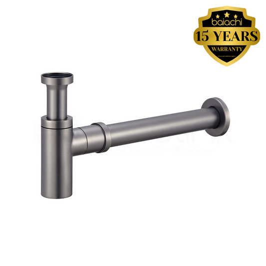 Moreton Round Brass Bottle Trap 40mm Gun Metal