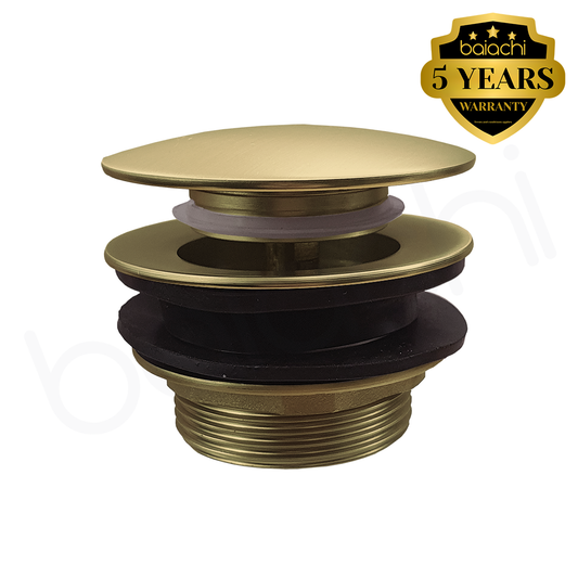 Baiachi dome Pop Up Bath Waste Brushed Gold