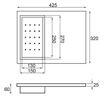Chopping Board with Mini Colander