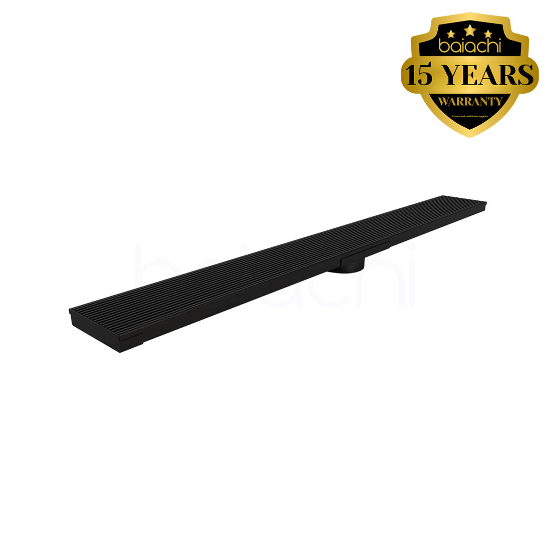 901-1200mm Linear Heelguard Adjustable Floor Waste Matte Black
