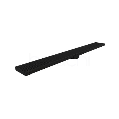 150-600mm Linear Heelguard Adjustable Floor Waste Matte Black