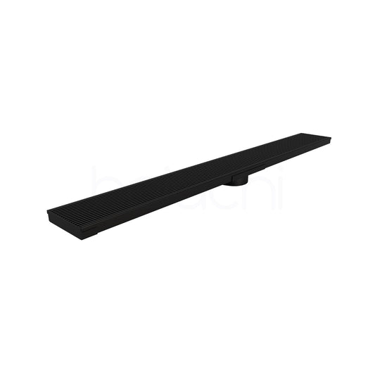 150-600mm Linear Heelguard Adjustable Floor Waste Matte Black