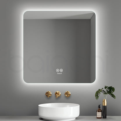 Baiachi LED Square 750x750mm Backlit Anti-Fog Mirror