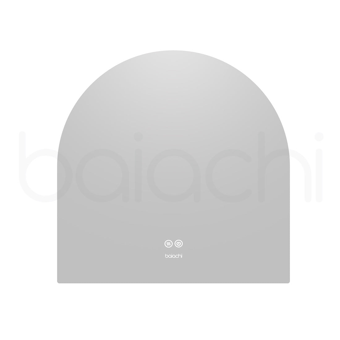 Baiachi LED Halfmoon 900mmx900mm Backlit Anti-Fog Mirror