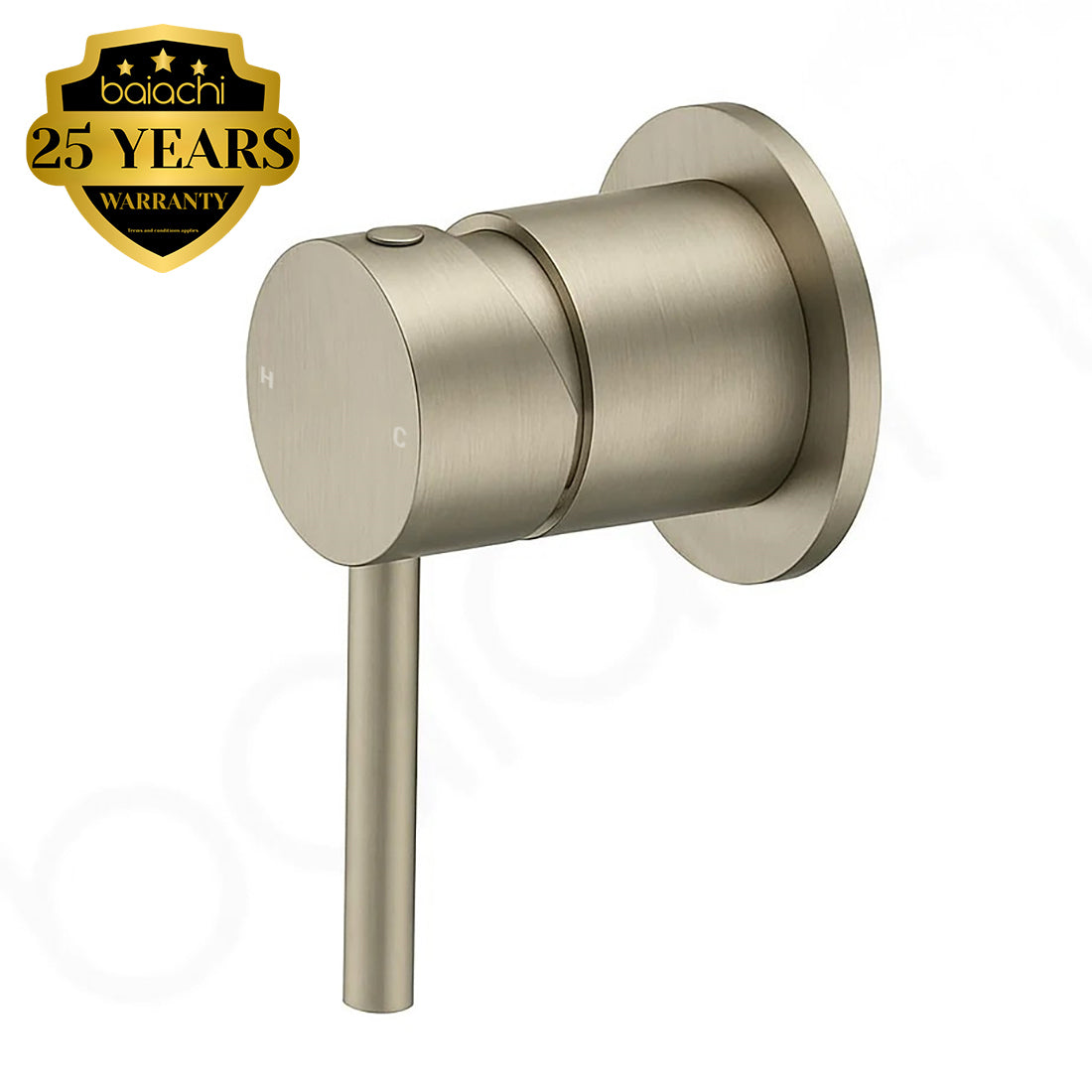 Baiachi Moreton Slimline Wall Mixer Brushed Nickel