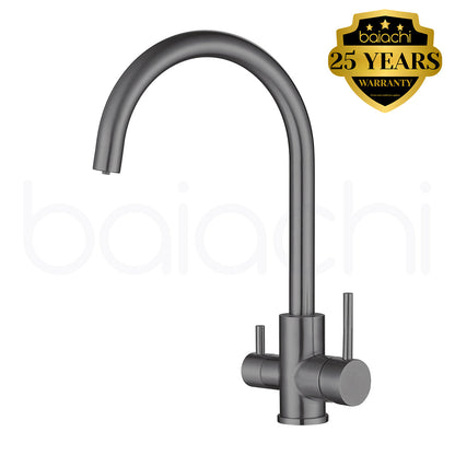 Baiachi Moreton Slimline 3-Way Filter Sink Mixer Gun Metal