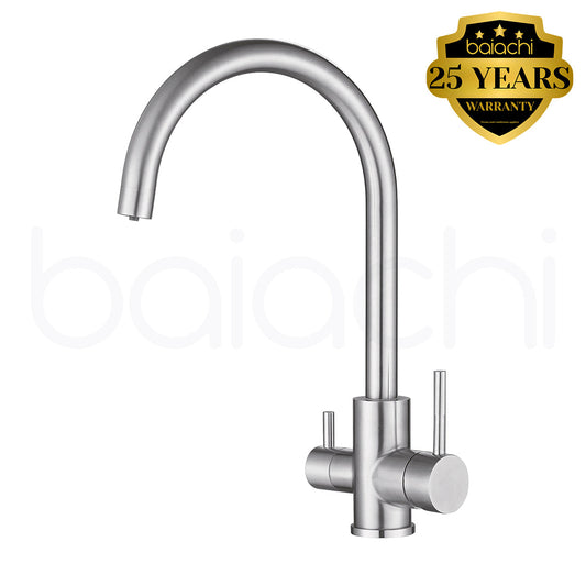 Baiachi Moreton Slimline 3-Way Filter Sink Mixer Brushed Nickel