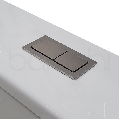 Baiachi Toilet Suite Cistern Lid Flushing Buttons Brushed Nickel