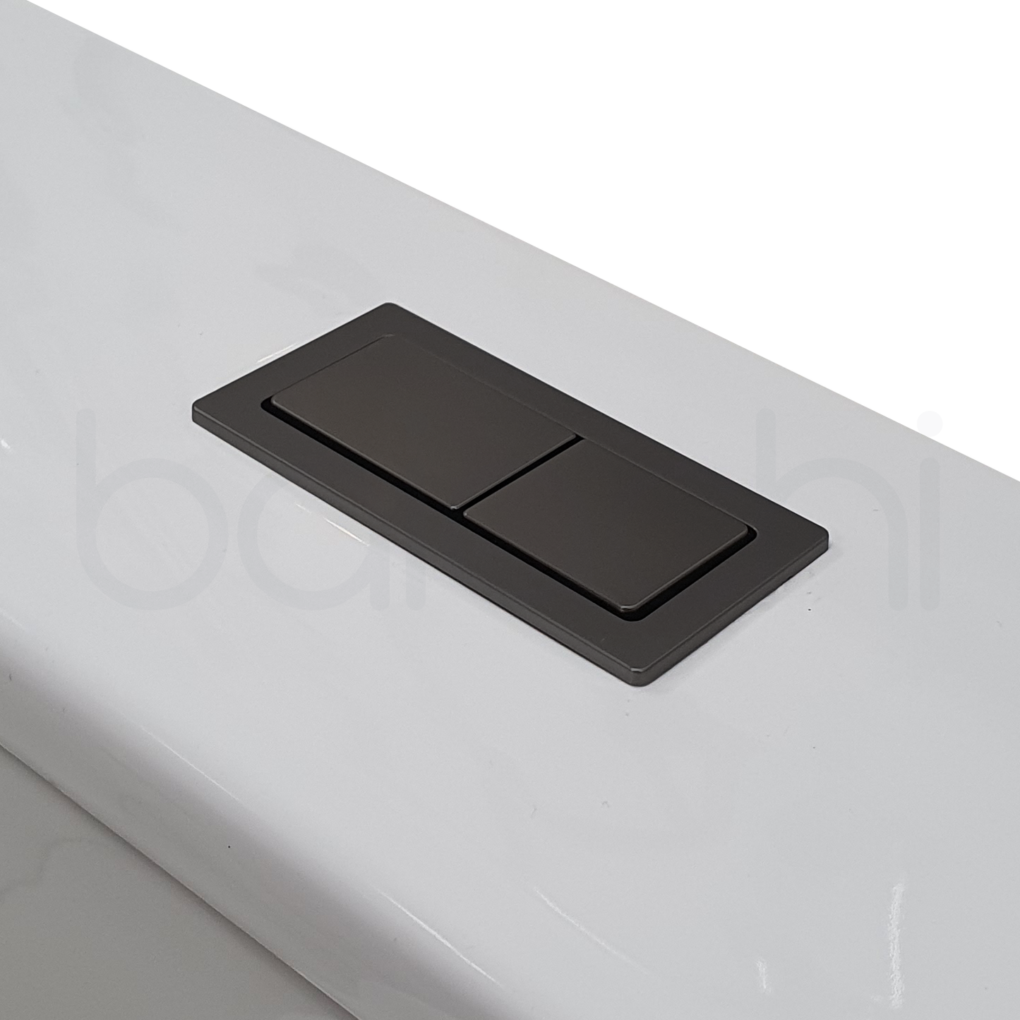 Baiachi Toilet Suite Cistern Lid Flushing Buttons Gun Metal