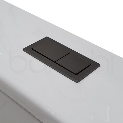 Baiachi Toilet Suite Cistern Lid Flushing Buttons Gun Metal