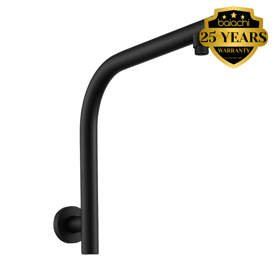 Moreton Round High Rise Wall Shower Arm Matte Black