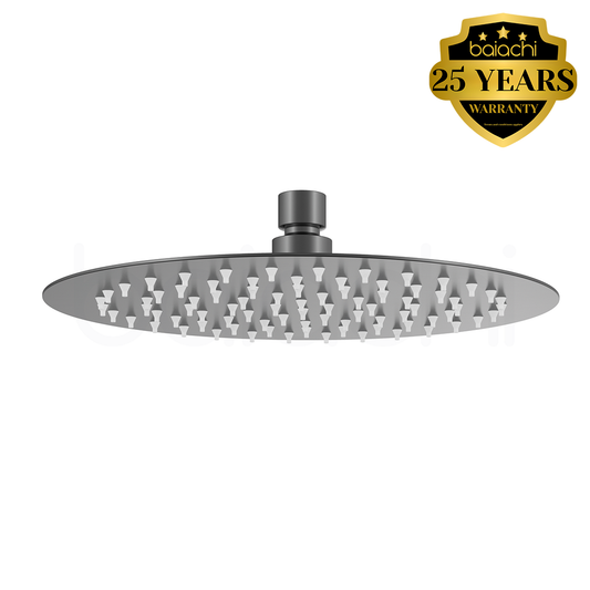 Moreton Round Stainless Steel Shower Head 250mm Gun Metal