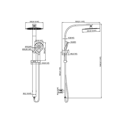 Hamilton Multi Function Shower Gun Metal