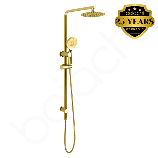 Moreton Round Multi Function Shower Rail Brushed Gold