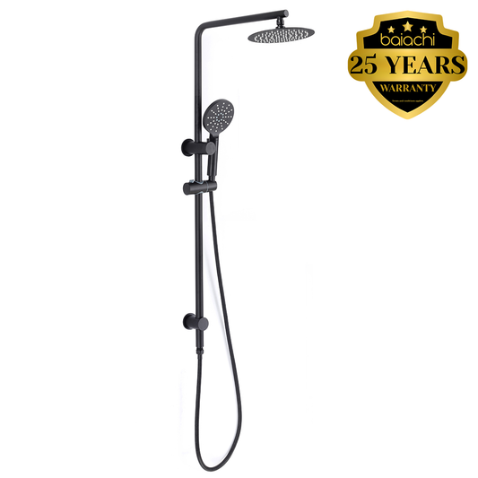 Moreton Round Multi Function Shower Rail Matte Black