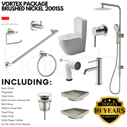 VORTEX PACKAGE BRUSHED NICKEL 2001SS