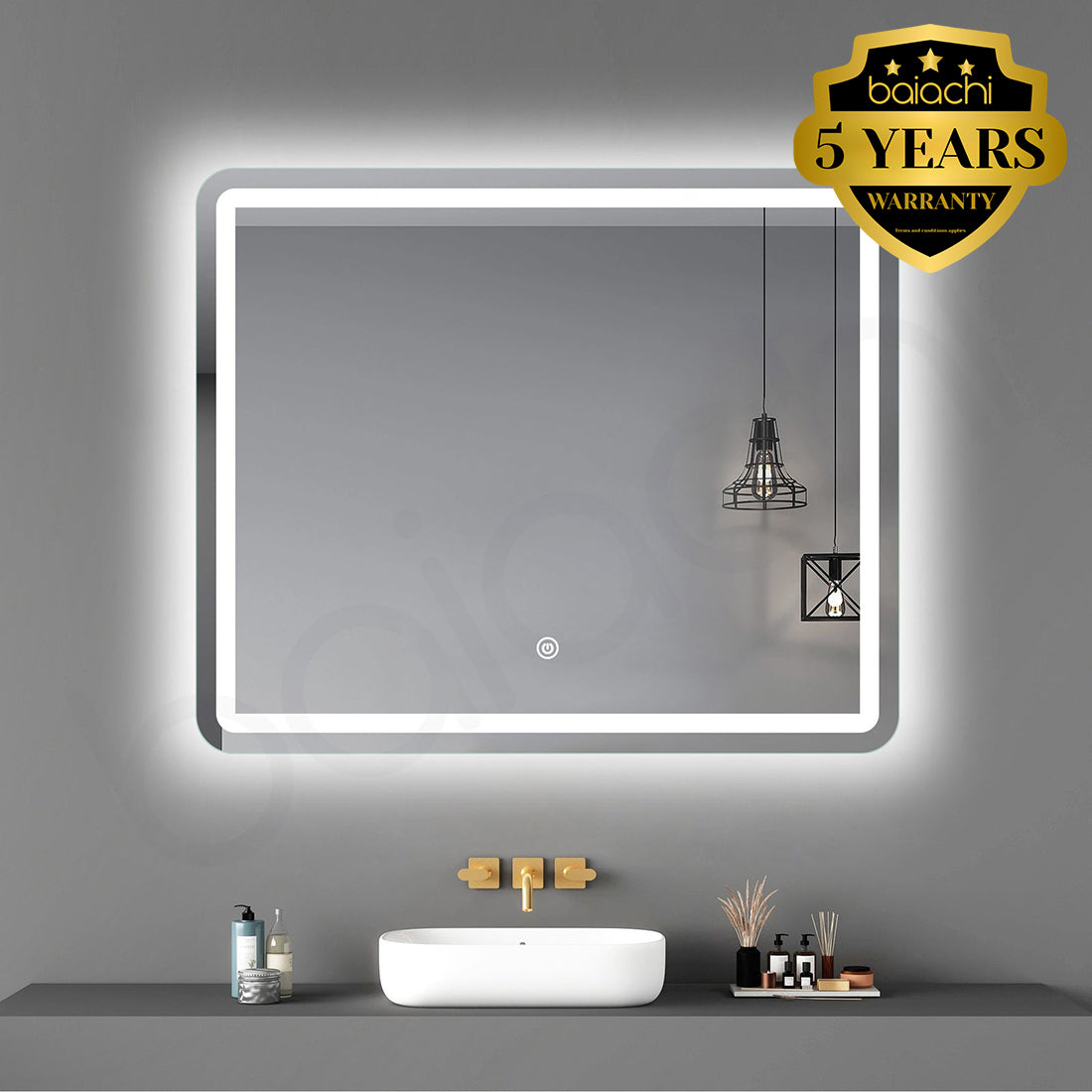 Eden 900 LED Rectangle Frameless Mirror