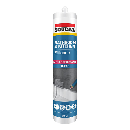 Bathroom & Kitchen Silicone Clear 300ml