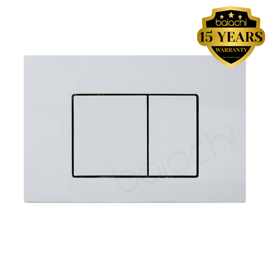 Square In-Wall Toilet Dual Flushing Buttons Chrome