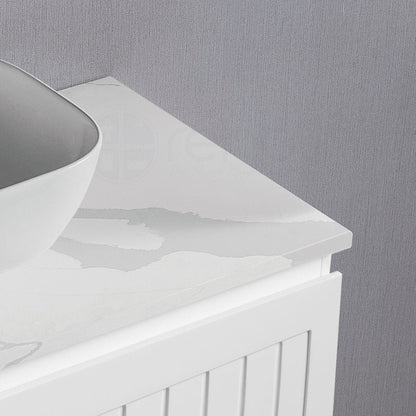 Hampton Plywood 750mm Wall Hung Bathroom Vanity Calacatta Stone