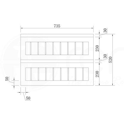 Hampton 750mm PW Wall Hung Bathroom Vanity Cabinet