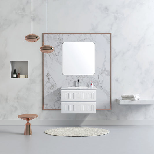 Hampton 750mm PVC Wall Hung Bathroom Vanity Cabinet