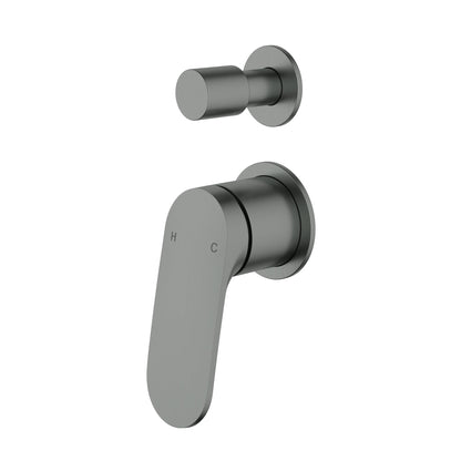 Sulu II Wall Mixer With Diverter Gun Metal