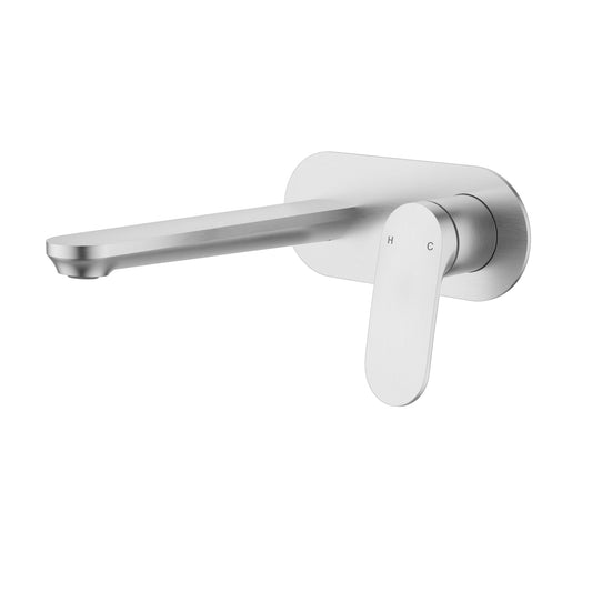 Sulu II Wall Basin Mixer Brushed Nickel