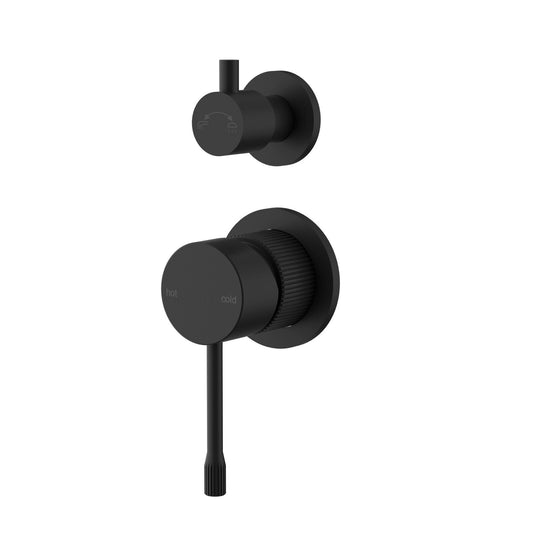 Linie Wall Mixer With Diverter Matte Black