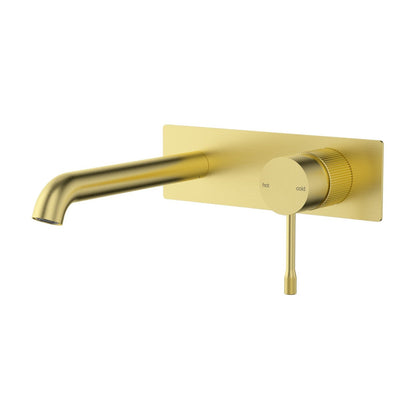 Linie Wall Basin Mixer Brushed Gold