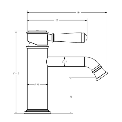 Ikon Clasico Basin Mixer Chrome