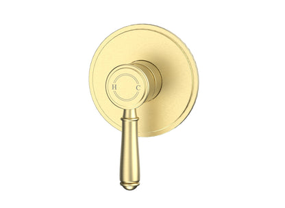 Ikon Clasico Wall Mixer Brushed Gold