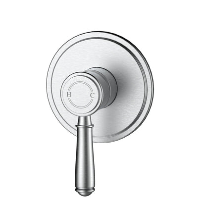 Ikon Clasico Wall Mixer Brushed Nickel