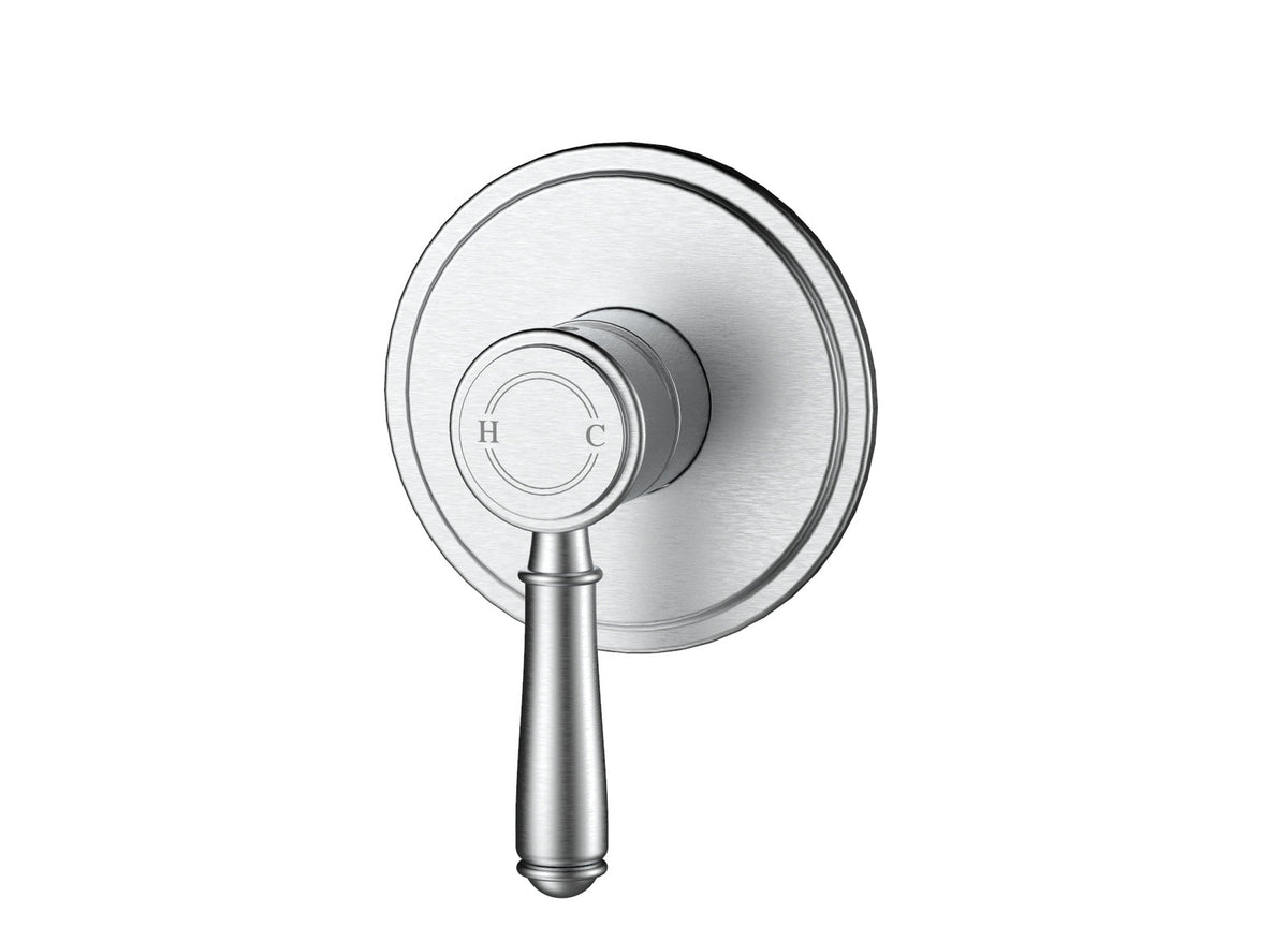 Ikon Clasico Wall Mixer Brushed Nickel