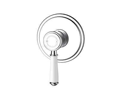 Ikon Clasico Ceramic Handle Wall Mixer Chrome