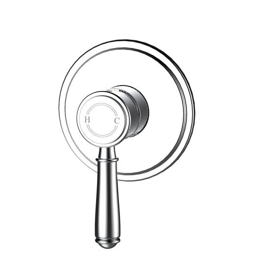 Ikon Clasico Wall Mixer Chrome