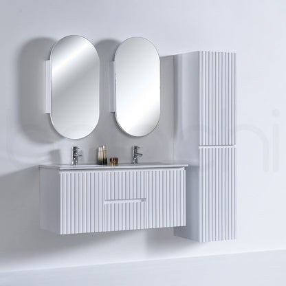 Baiachi Ivana Fluted 1200mm PVC Water Proof Wall Hung Bathroom Vanity Cabinet