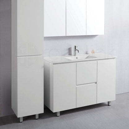 Ivana 1200mm PVC Water Proof Bathroom Vanity Double Ceramic Basin