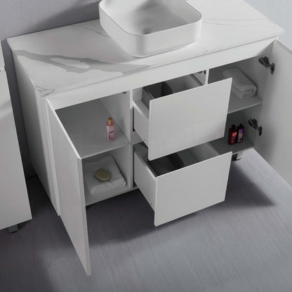 Ivana 1200mm PVC Water Proof Bathroom Vanity Calacatta Quartz Stone