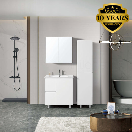 Ivana 750mm PVC Water Proof Bathroom Vanity Left Drawers Cabinet